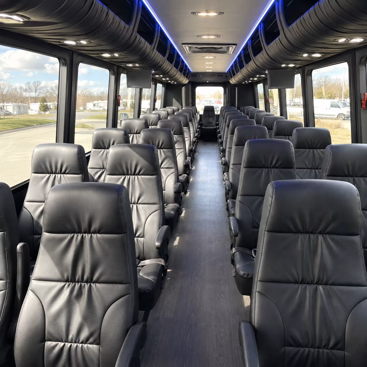 Cary Airport Shuttle & Transportation party bus exterior