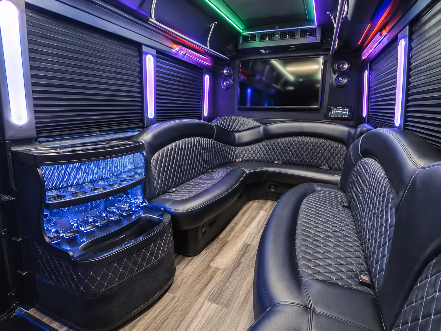 Cary Bachelor & Bachelorette Transportation party bus exterior
