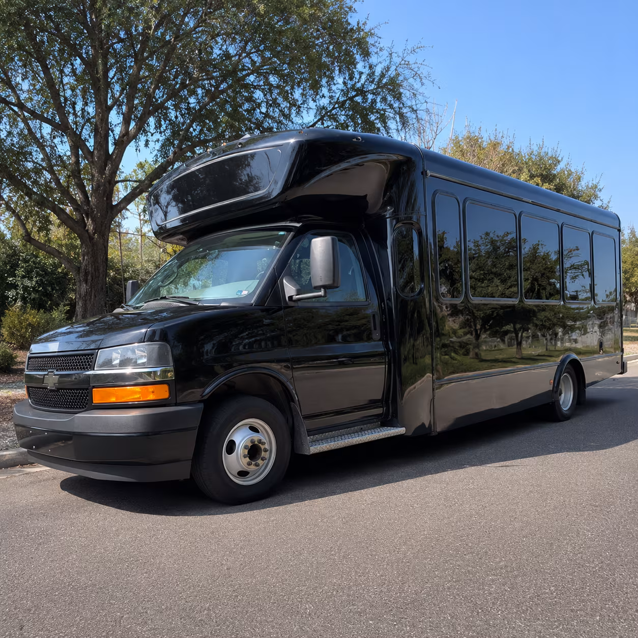 Cary Birthday, Sweet 16, & Quinceañera Transportation party bus exterior