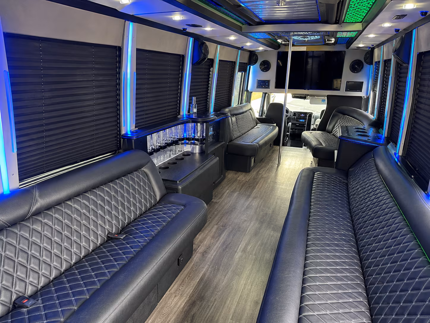 Cary Concert & Music Festival Transportation party bus exterior