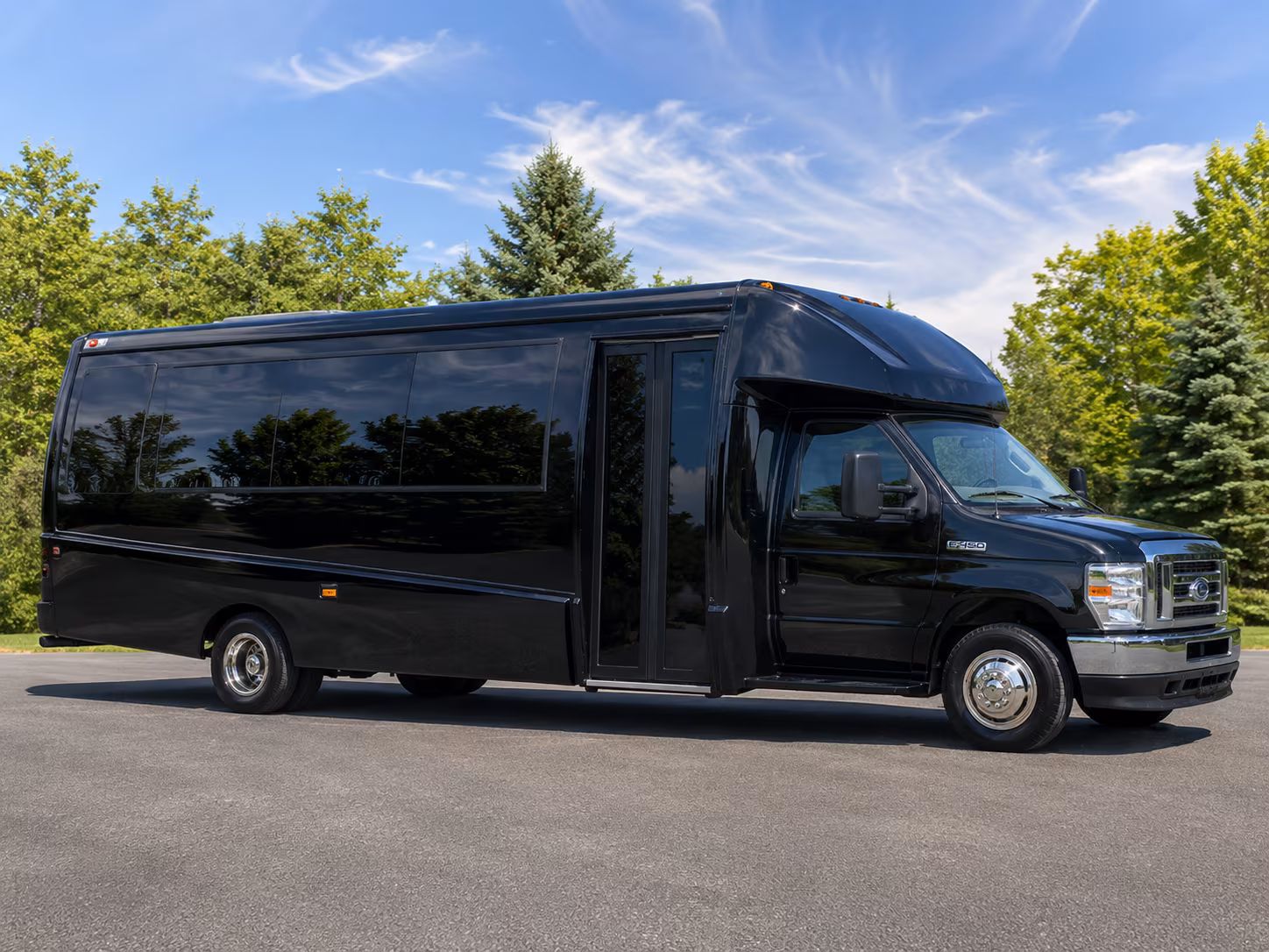 Cary Corporate Transportation party bus exterior