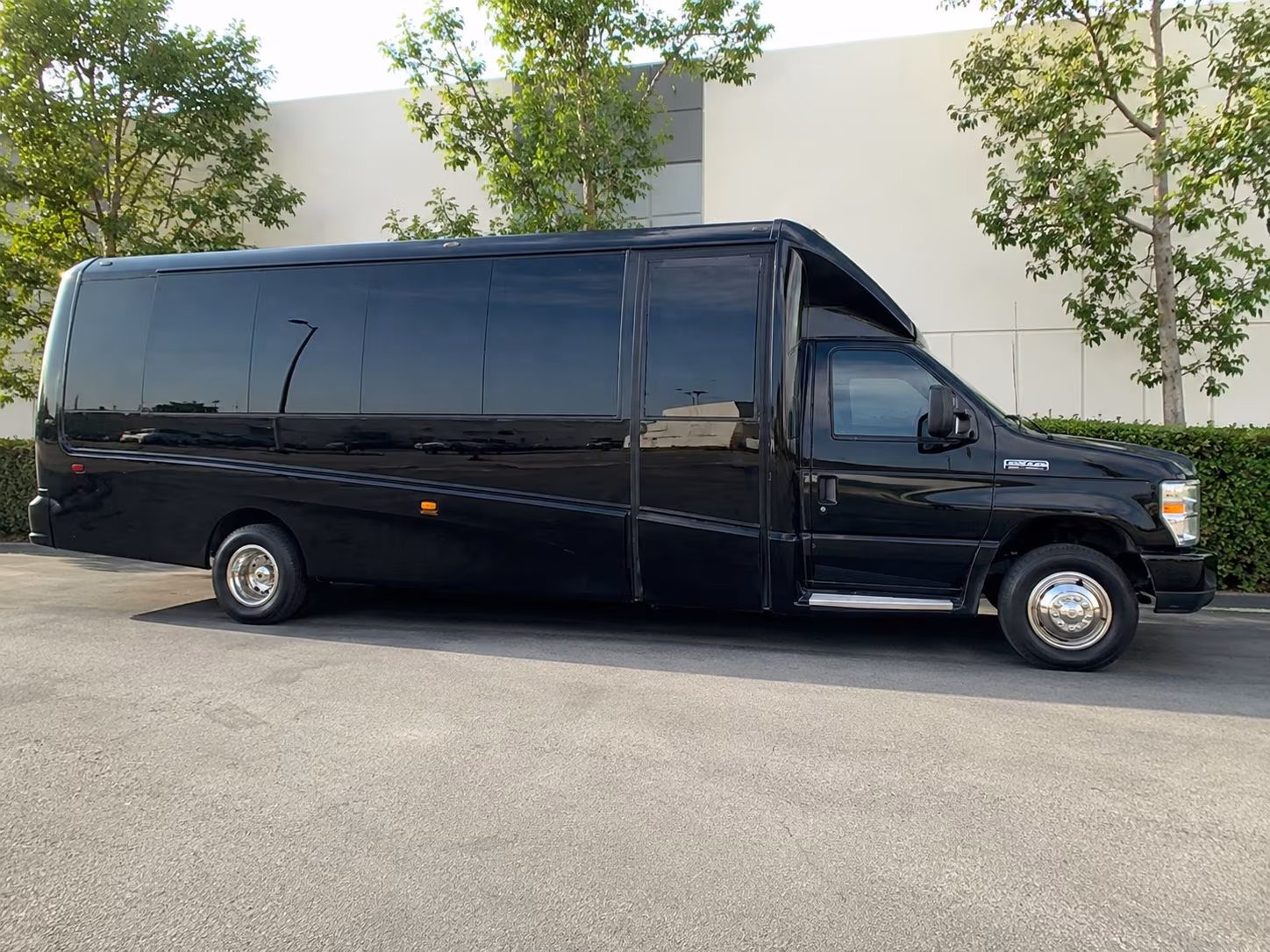 Cary Corporate Transportation party bus exterior