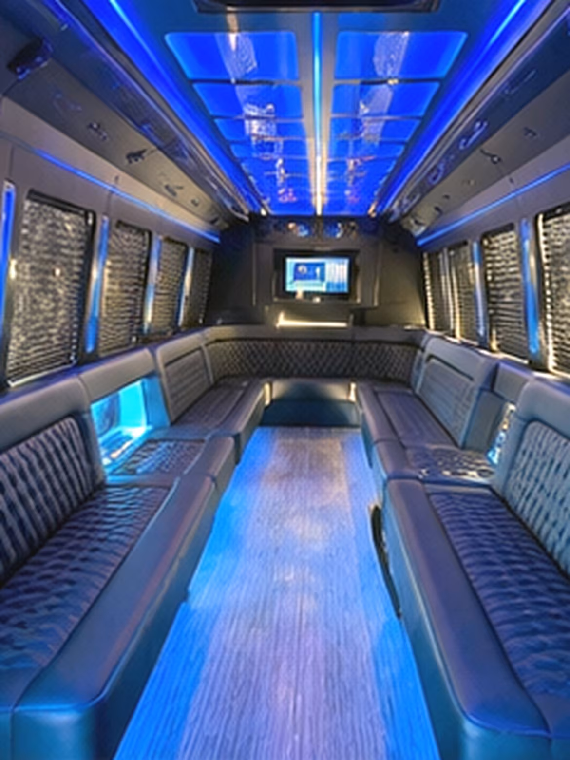 Cary Prom & Homecoming Transportation party bus interior