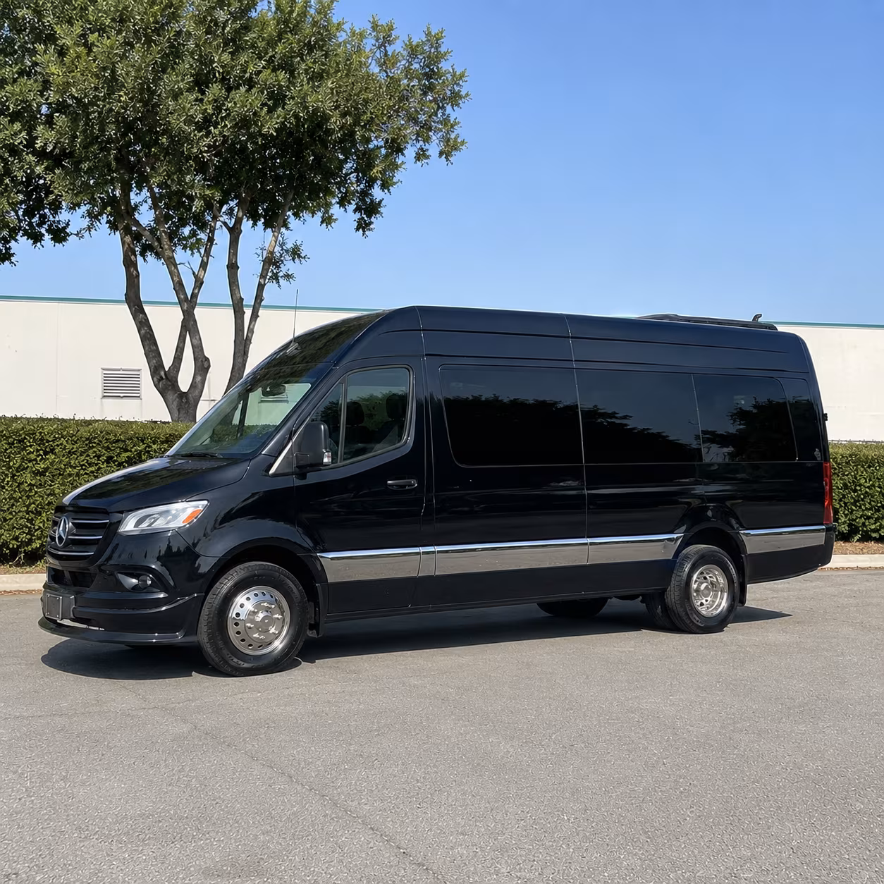 Cary School Event Transportation party bus exterior