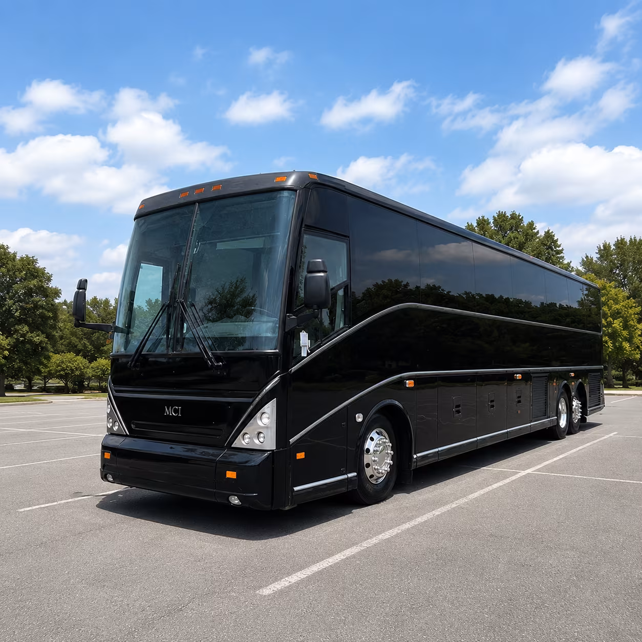 Cary School Event Transportation party bus exterior