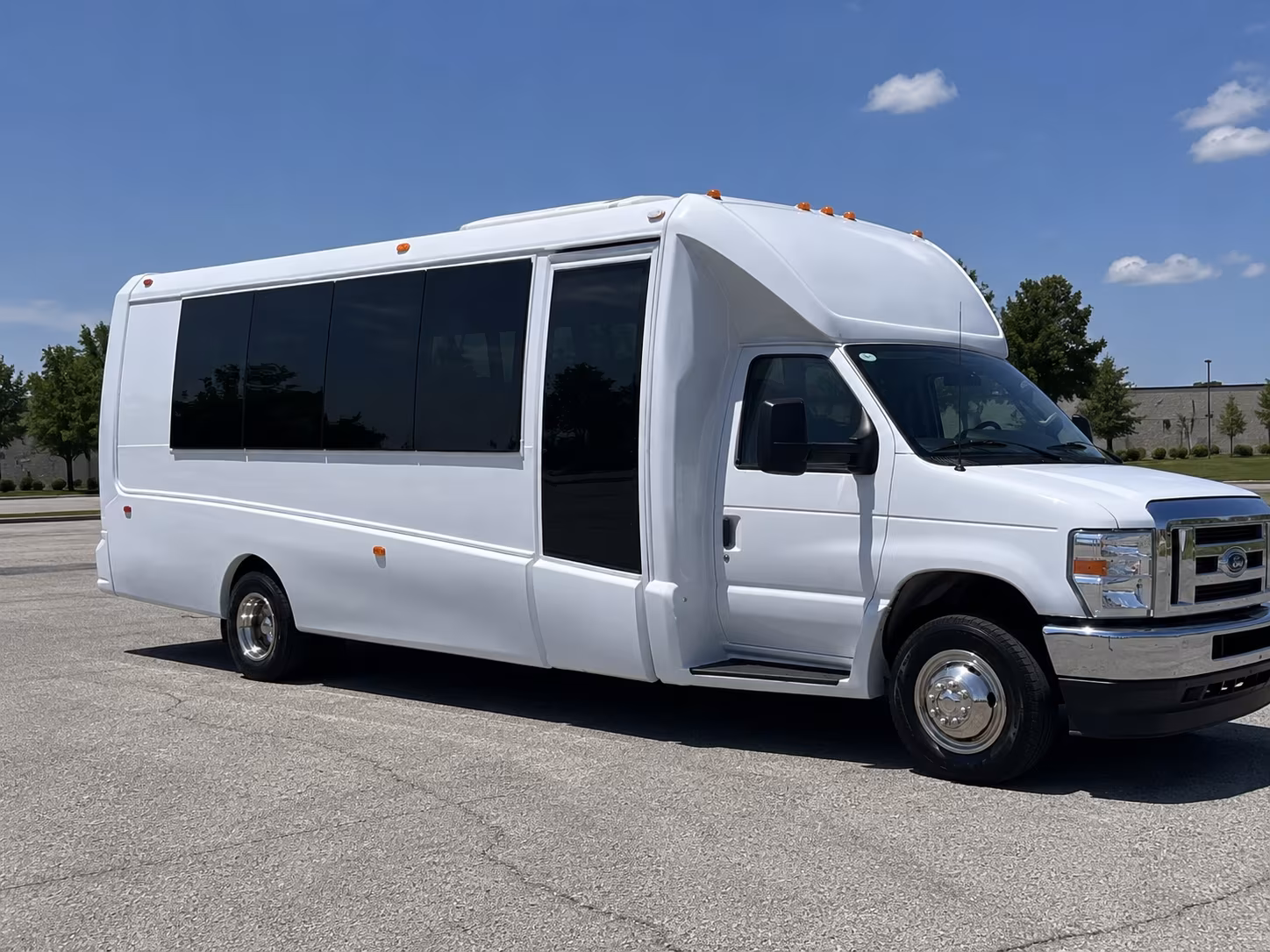 Cary Sporting Event Transportation party bus exterior