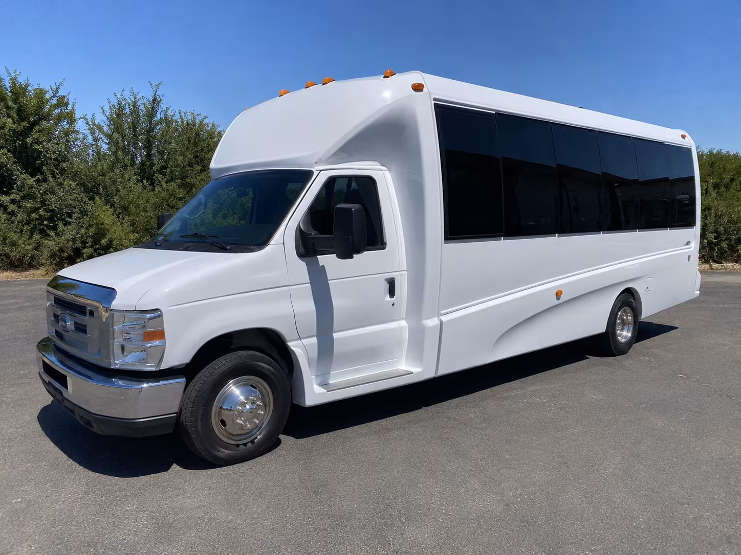 Cary Wedding Transportation party bus exterior