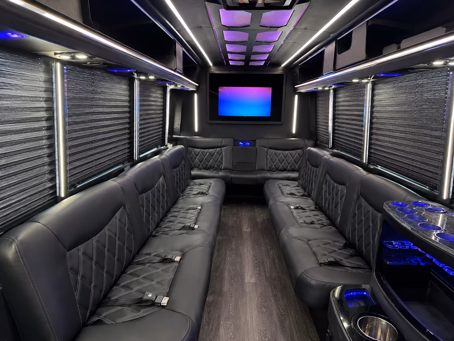 Cary Wedding Transportation onboard seating