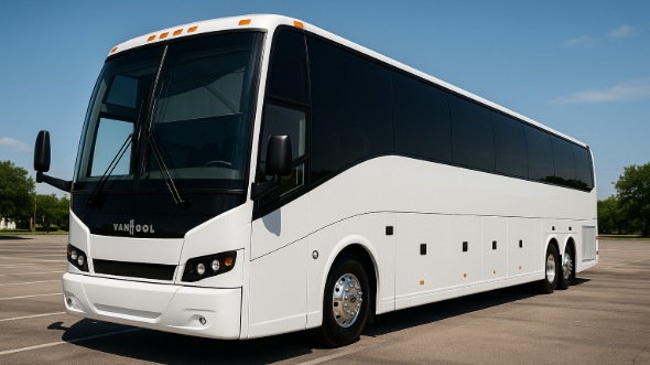 Exterior of Charter Bus Company Cary's 48 Passenger Charter Bus in Cary