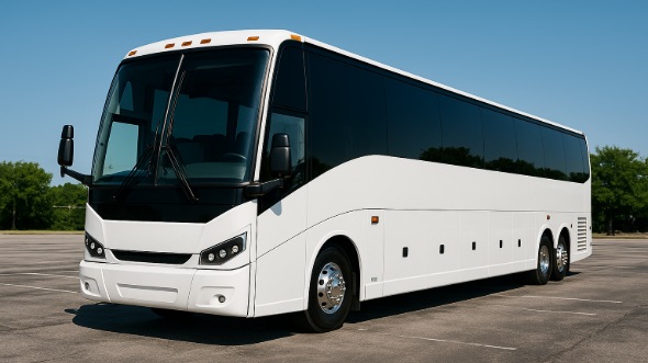 Exterior of Charter Bus Company Greensboro's 50 Passenger Party Bus in Greensboro