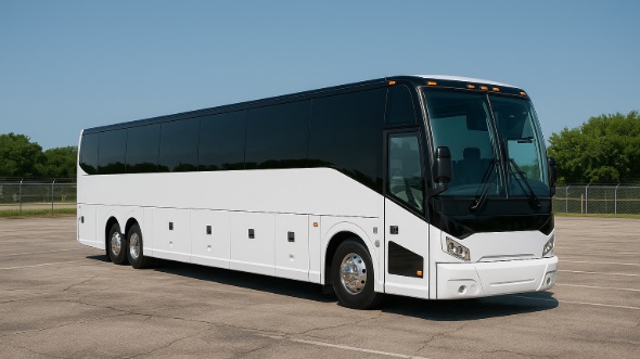 Exterior of Charter Bus Company Cary's 51 Passenger Charter Bus in Cary