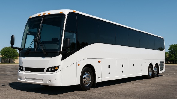 Exterior of Charter Bus Company Cary's 56 Passenger Charter Bus in Cary