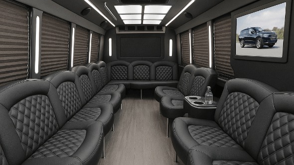 cary 40 passenger party bus interior